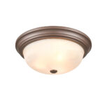 Millennium Lighting 4605-BZ Three Light Flushmount Bronze finish