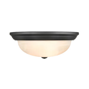 Millennium Lighting 4605-MB Three Light Flushmount Matte Black finish
