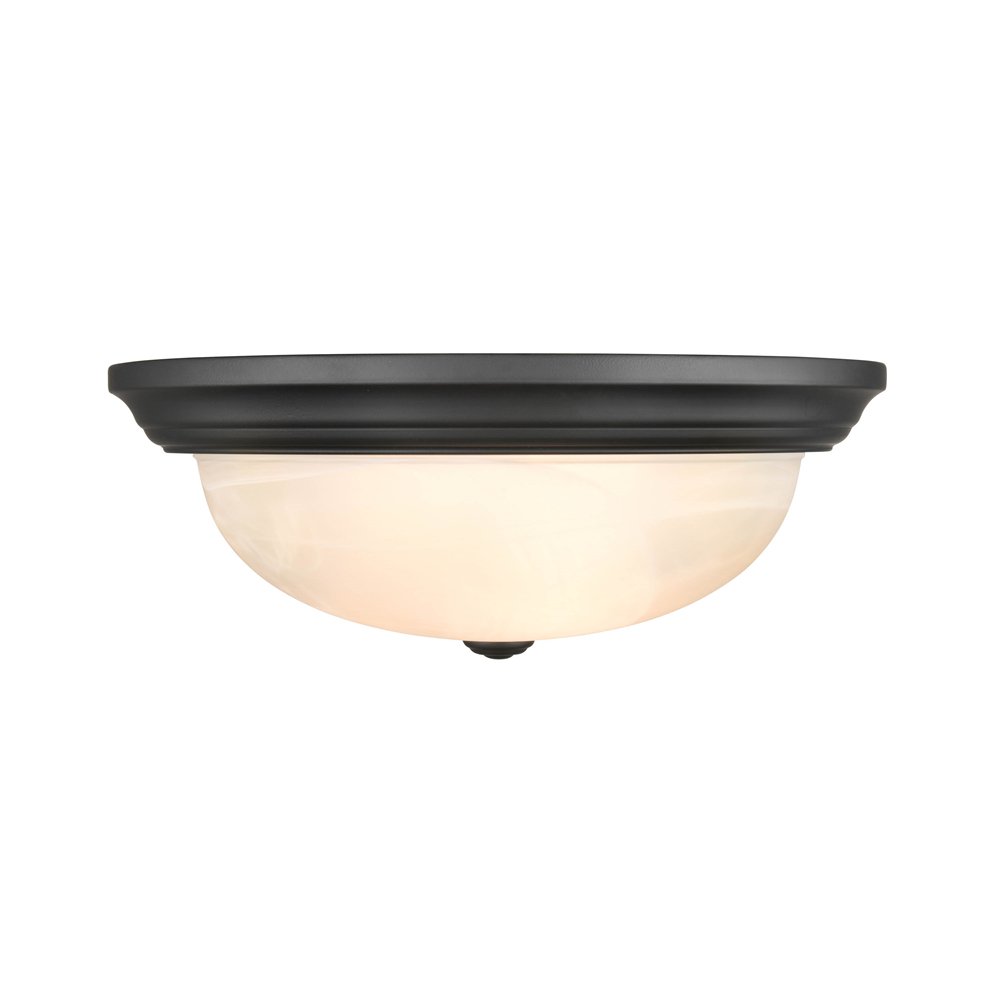 Millennium Lighting 4605-MB Three Light Flushmount Matte Black finish