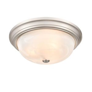 Millennium Lighting 4605-SN Three Light Flushmount Satin Nickel finish
