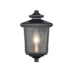 Millennium Lighting 4611-PBK Eldrick One Light Outdoor Sconce Powder Coated Black finish
