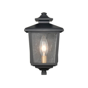 Millennium Lighting 4611-PBK Eldrick One Light Outdoor Sconce Powder Coated Black finish