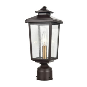Millennium Lighting 4631-PBZ Eldrick One Light Outdoor Post Light Powder Coated Bronze finish