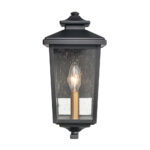 Millennium Lighting 4641-PBK Eldrick One Light Outdoor Sconce Powder Coated Black finish