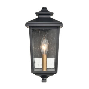 Millennium Lighting 4641-PBK Eldrick One Light Outdoor Sconce Powder Coated Black finish