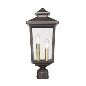 Millennium Lighting 4644-PBZ Eldrick One Light Outdoor Post Light Powder Coated Bronze finish