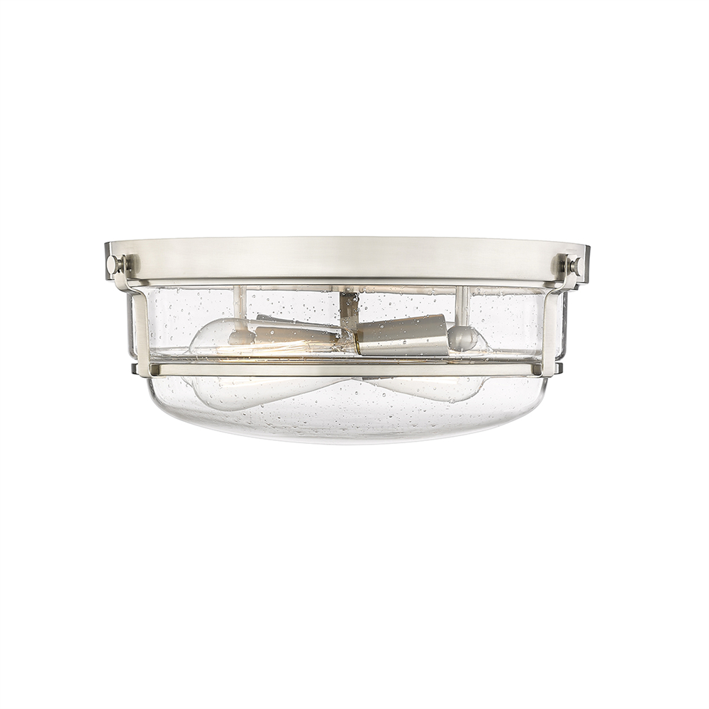 Millennium Lighting 4652-BN Mayson Two Light Flush Mount Brushed Nickel finish
