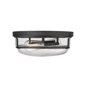 Millennium Lighting 4652-MB Mayson Two Light Flush Mount Matte Black finish