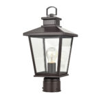 Millennium Lighting 4741-PBZ Bellmon One Light Outdoor Post Light Powder Coated Bronze finish