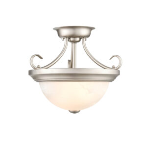 Millennium Lighting 4771-SN Two Light Semi Flush Satin Nickel finish