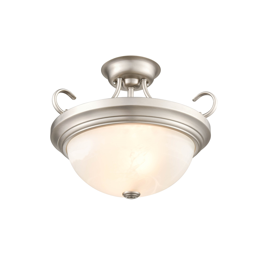 Millennium Lighting 4773-SN Two Light Semi Flush Satin Nickel finish