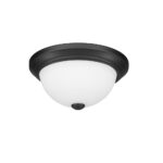 Millennium Lighting 4901-MB Two Light Flushmount Matte Black finish