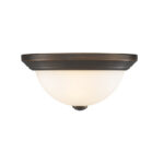 Millennium Lighting 4901-RBZ Two Light Flushmount Rubbed Bronze finish