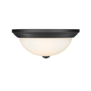 Millennium Lighting 4903-MB Two Light Flushmount Matte Black finish