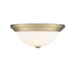 Millennium Lighting 4903-MG Two Light Flushmount Modern Gold finish