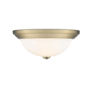 Millennium Lighting 4903-MG Two Light Flushmount Modern Gold finish