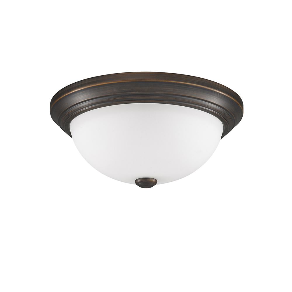 Millennium Lighting 4903-RBZ Two Light Flushmount Rubbed Bronze finish