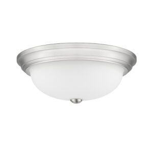 Millennium Lighting 4905-BN Three Light Flushmount Brushed Nickel finish