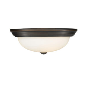 Millennium Lighting 4905-RBZ Three Light Flushmount Rubbed Bronze finish