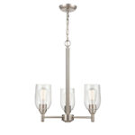 Millennium Lighting 4983-BN Arlett Three Light Chandelier Brushed Nickel finish