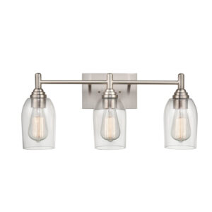 Millennium Lighting 4993-BN Arlett Three Light Vanity Brushed Nickel finish