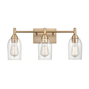 Millennium Lighting 4993-MG Arlett Three Light Vanity Modern Gold finish