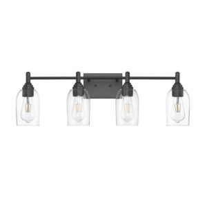 Millennium Lighting 4994-MB Arlett Four Light Vanity Matte Black finish
