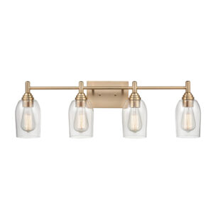 Millennium Lighting 4994-MG Arlett Four Light Vanity Modern Gold finish