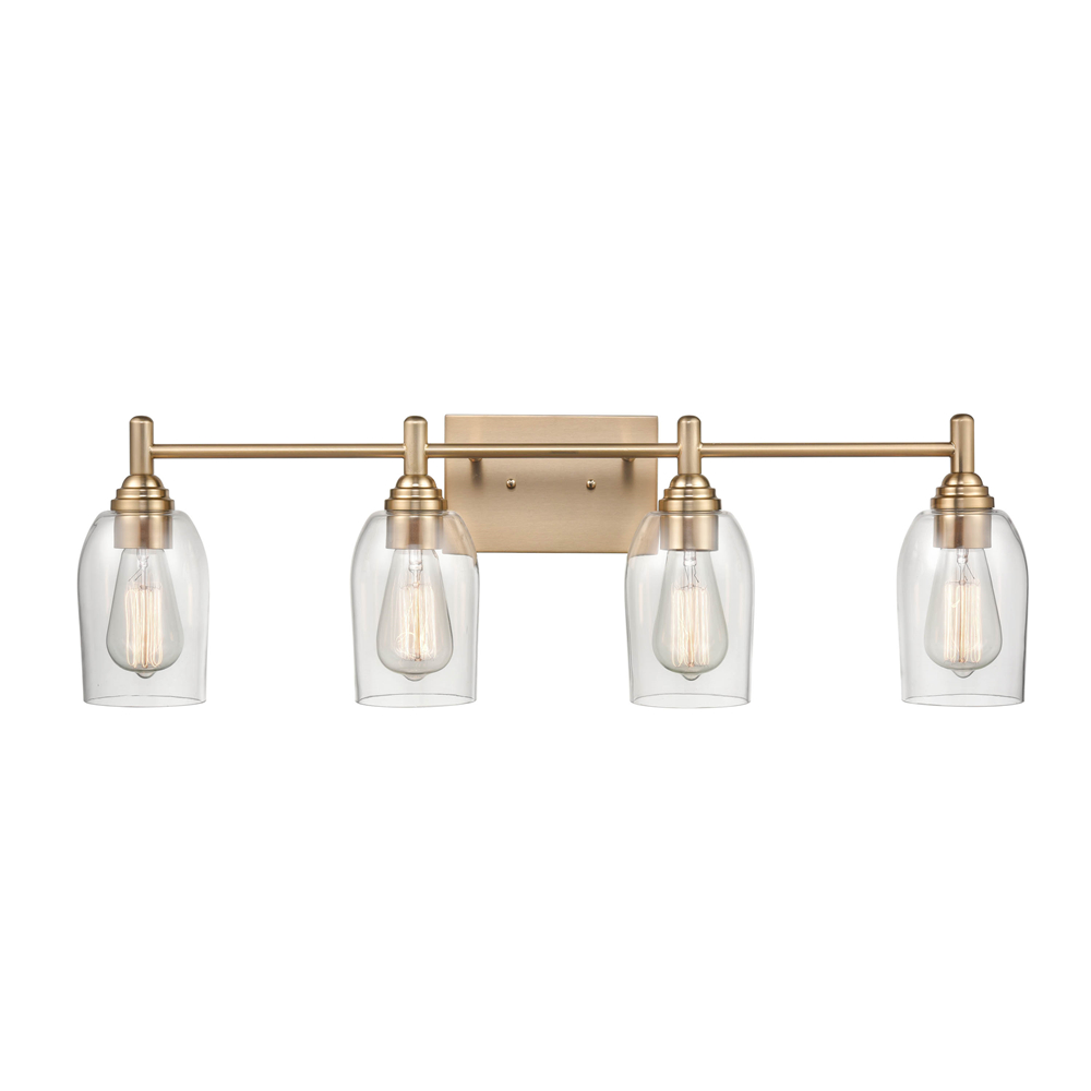 Millennium Lighting 4994-MG Arlett Four Light Vanity Modern Gold finish