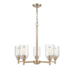 Millennium Lighting 4995-MG Arlett Five Light Chandelier Modern Gold finish