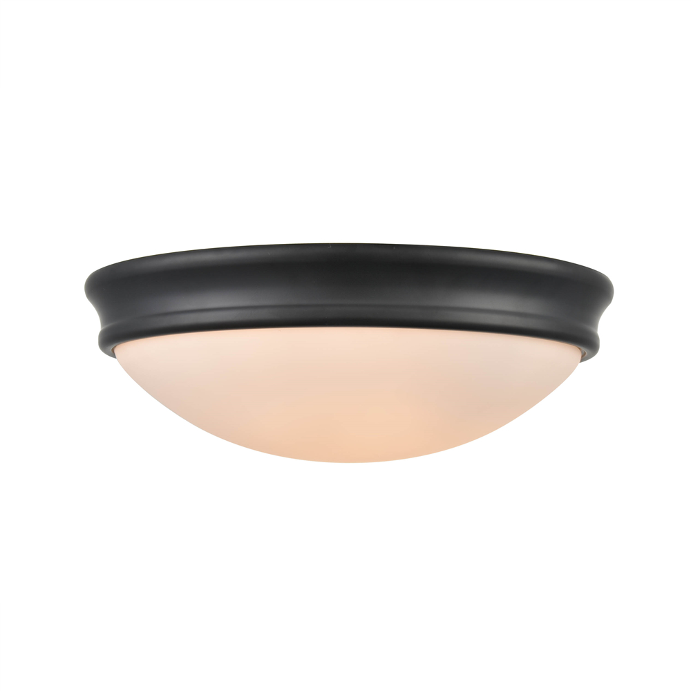 Millennium Lighting 5223-MB Two LIght Flushmount Matte Black finish
