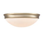 Millennium Lighting 5225-MG Three LIght Flushmount Modern Gold finish