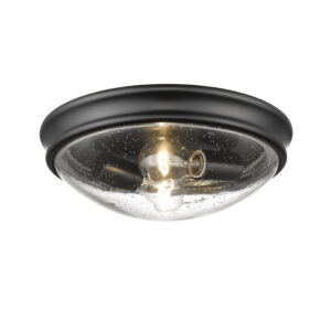 Millennium Lighting 5228-MB Two Light Flushmount Matte Black finish