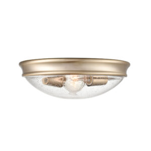 Millennium Lighting 5228-MG Two Light Flushmount Modern Gold finish