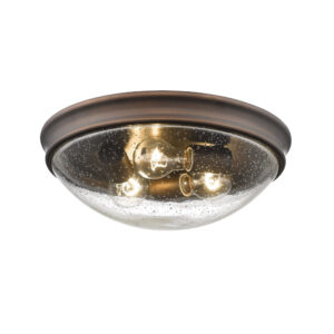 Millennium Lighting 5229-RBZ Three Light Flushmount Rubbed Bronze finish
