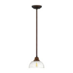 Millennium Lighting 5300-RBZ Neo-Industrial One Light Mini Pendant Rubbed Bronze finish