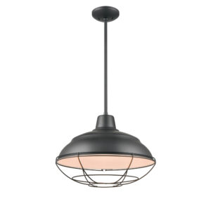 Millennium Lighting 5311-MB Neo-Industrial One Light Mini Pendant Matte Black finish
