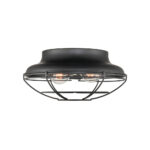Millennium Lighting 5382-MB Two Light Flushmount Matte Black finish