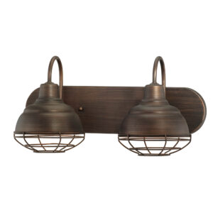 Millennium Lighting 5422-RBZ Neo-Industrial Two Light Vanity Rubbed Bronze finish