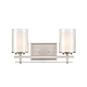 Millennium Lighting 5502-BN Huderson Two Light Vanity Brushed Nickel finish