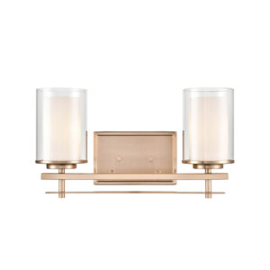 Millennium Lighting 5502-MG Huderson Two Light Vanity Modern Gold finish