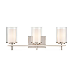 Millennium Lighting 5503-BN Huderson Three Light Vanity Brushed Nickel finish
