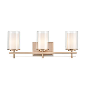 Millennium Lighting 5503-MG Huderson Three Light Vanity Modern Gold finish