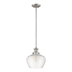 Millennium Lighting 5711-BN One Light Pendant Brushed Nickel finish