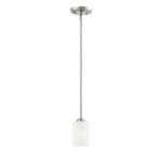 Millennium Lighting 7251-SN Bristo One Light Mini Pendant Satin Nickel finish