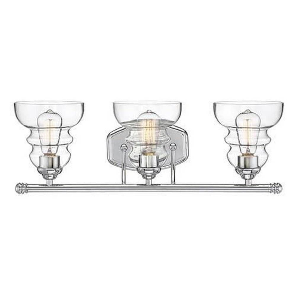 Millennium Lighting 7333-CH Brighton Three Light Vanity Chrome finish
