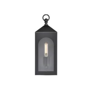 Millennium Lighting 7801-PBK Bratton One Light Outdoor Wall Mount Powder Coated Black finish