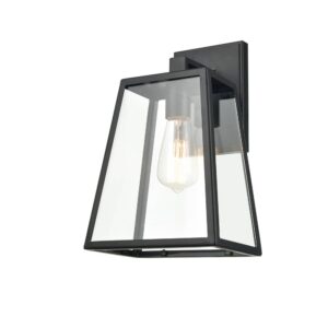 Millennium Lighting 8021-PBK Grant One Light Outdoor Wall Sconce Powder Coated Black finish
