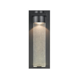 Millennium Lighting 8081-PBK Amster One Light Outdoor Wall Sconce Powder Coated Black finish