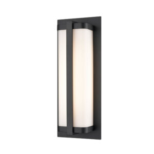 Millennium Lighting 8091-PBK Amster One Light Outdoor Wall Sconce Powder Coated Black finish